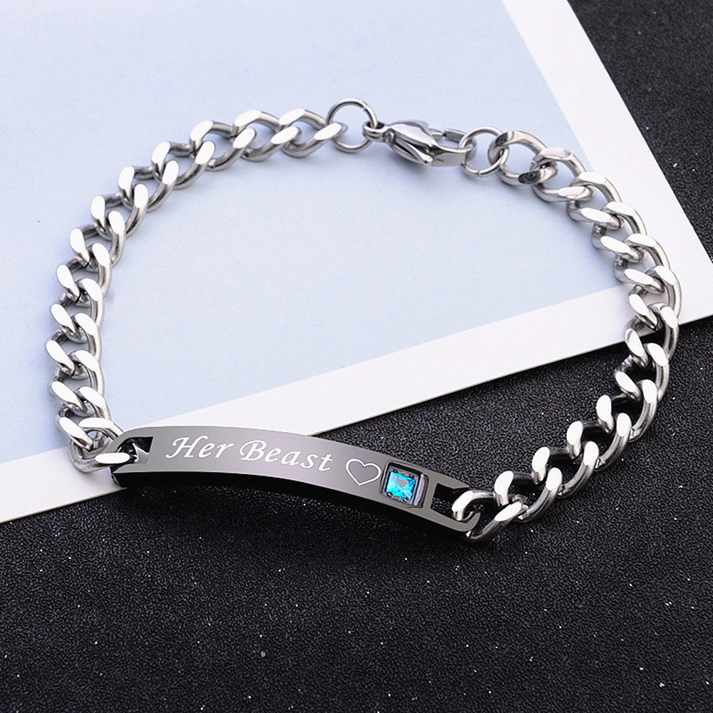 His & Hers Queen & King Valentine Bracelet