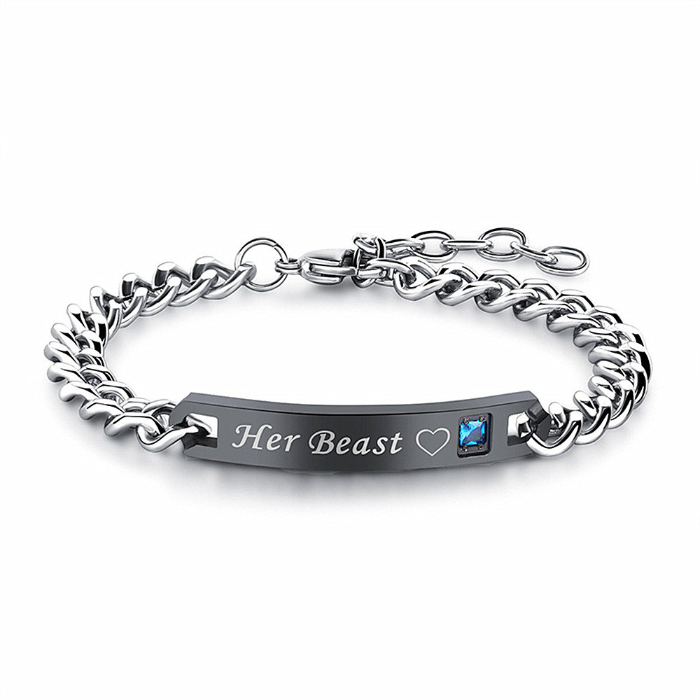 His & Hers Queen & King Valentine Bracelet