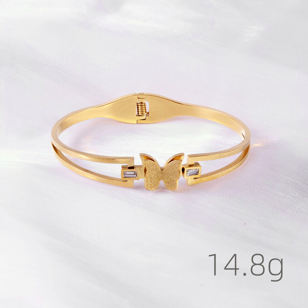 Stunning Gold Butterfly  with Gem