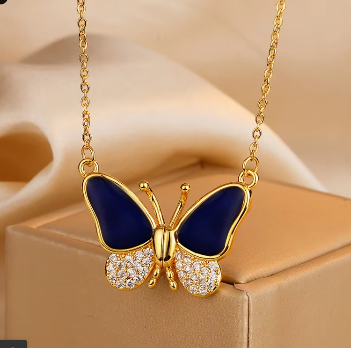 Enchanting Color-Changing Butterfly Necklace