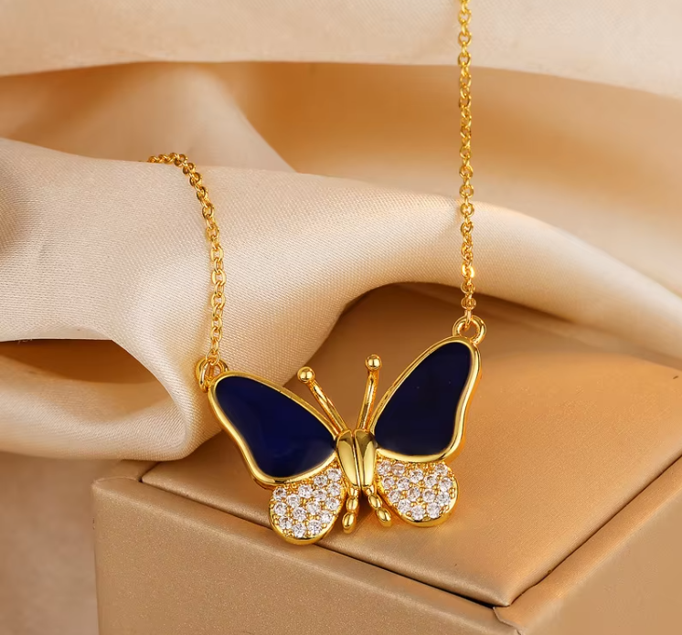 Enchanting Color-Changing Butterfly Necklace