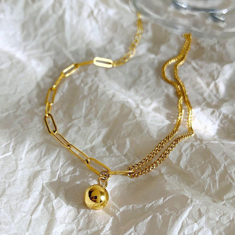 Elegant Gold Ball Charm Ankle