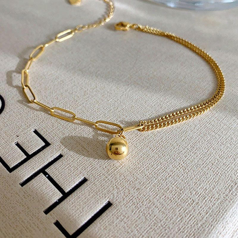 Elegant Gold Ball Charm Ankle