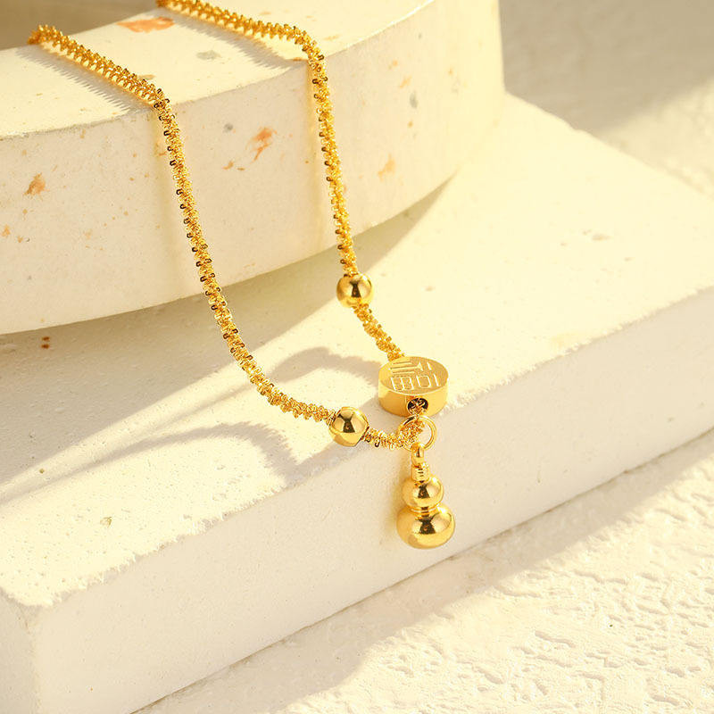 Elegant Gold Charm Anklet.