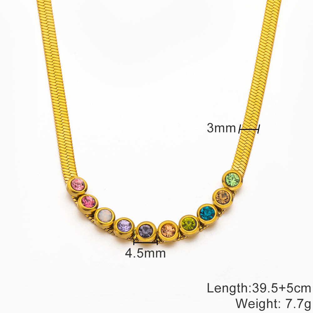 Radiant Gold Multi-Gemstone Bead Necklace