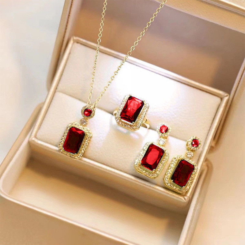 Necklace Earring Fingerring set