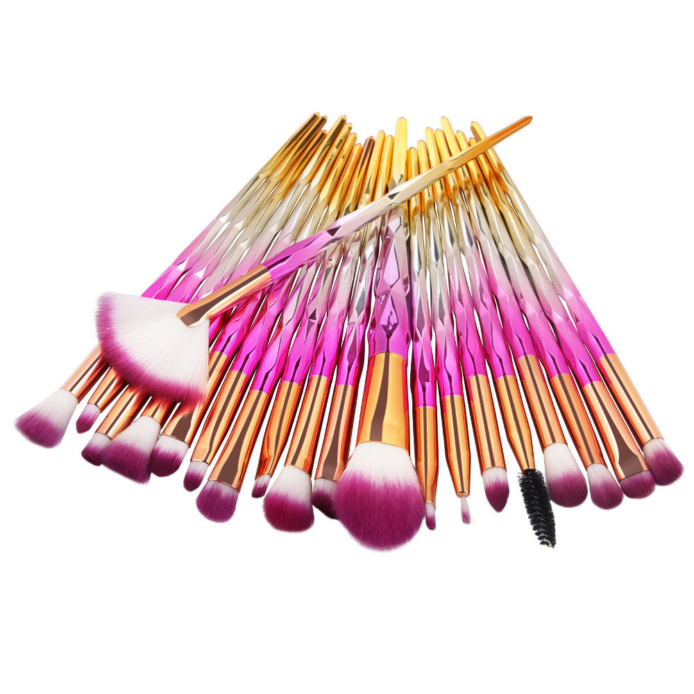 20pcs colour makeup brush set
