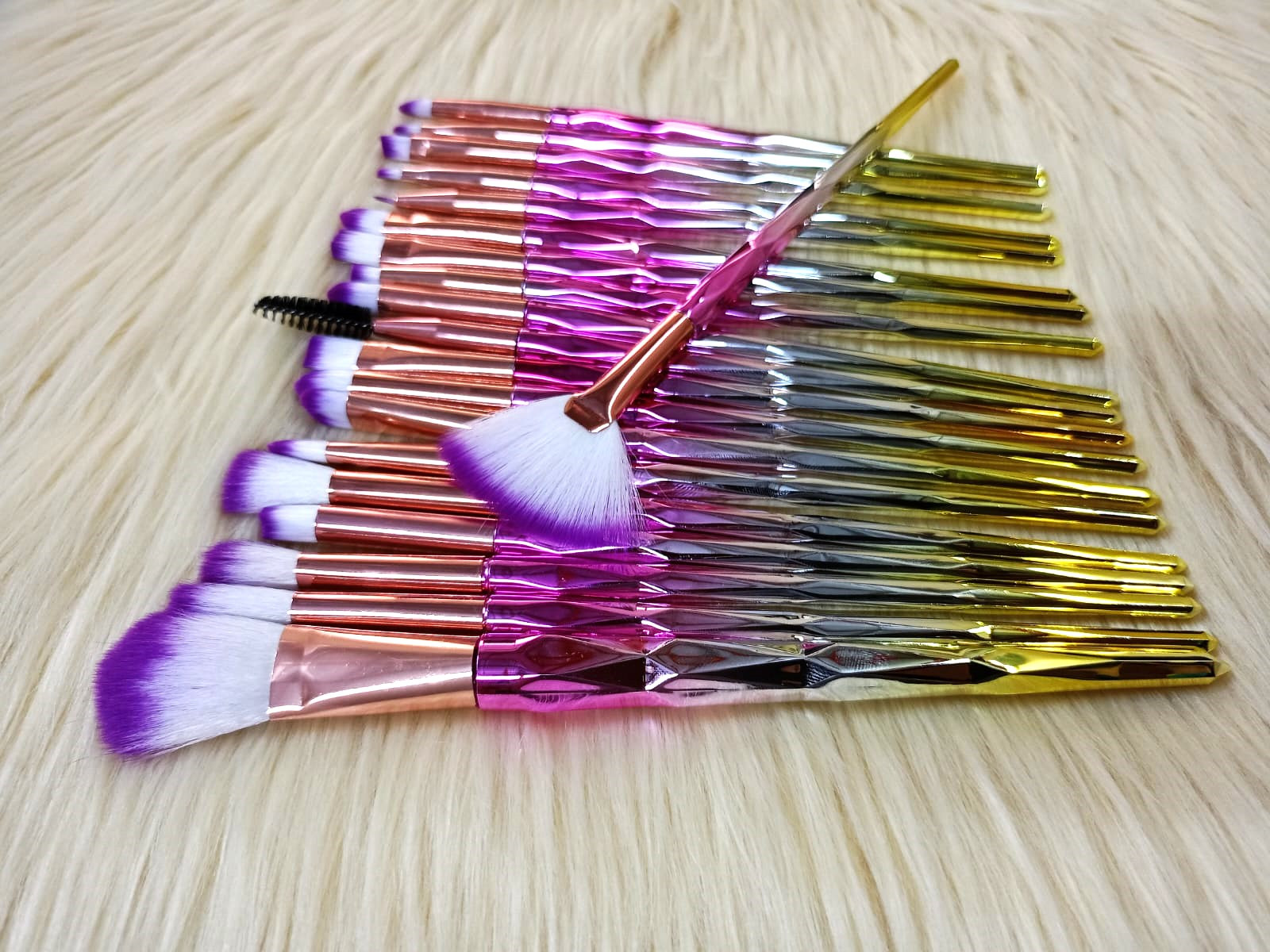 20pcs colour makeup brush set