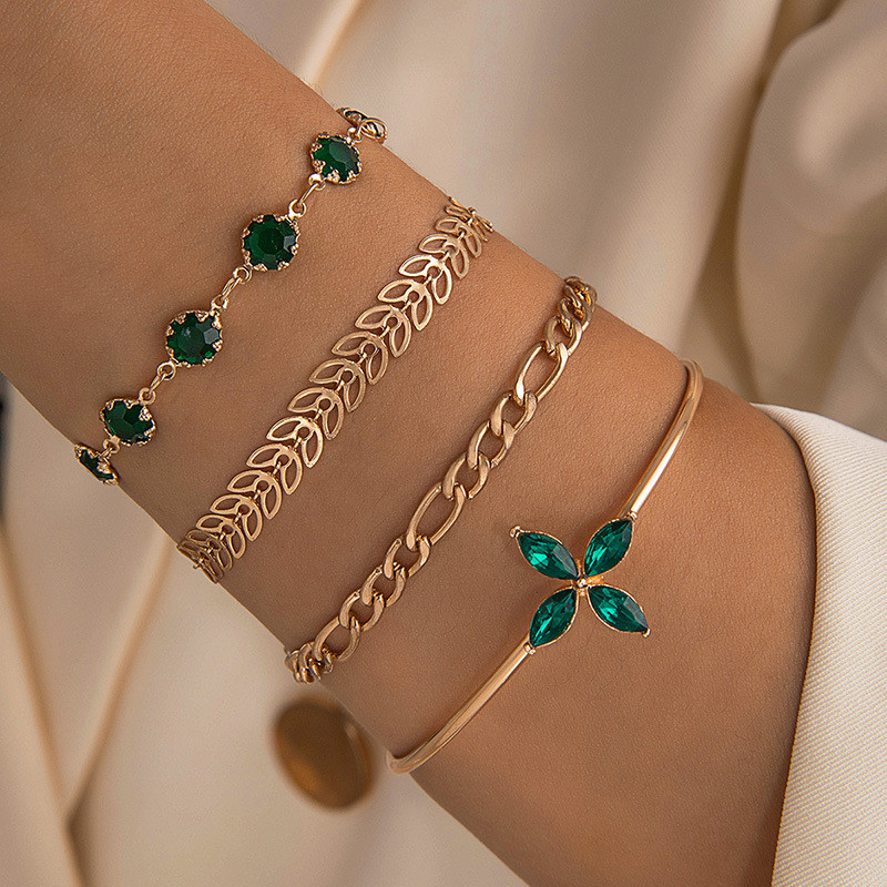 Imitation Diamond Bracelet Set