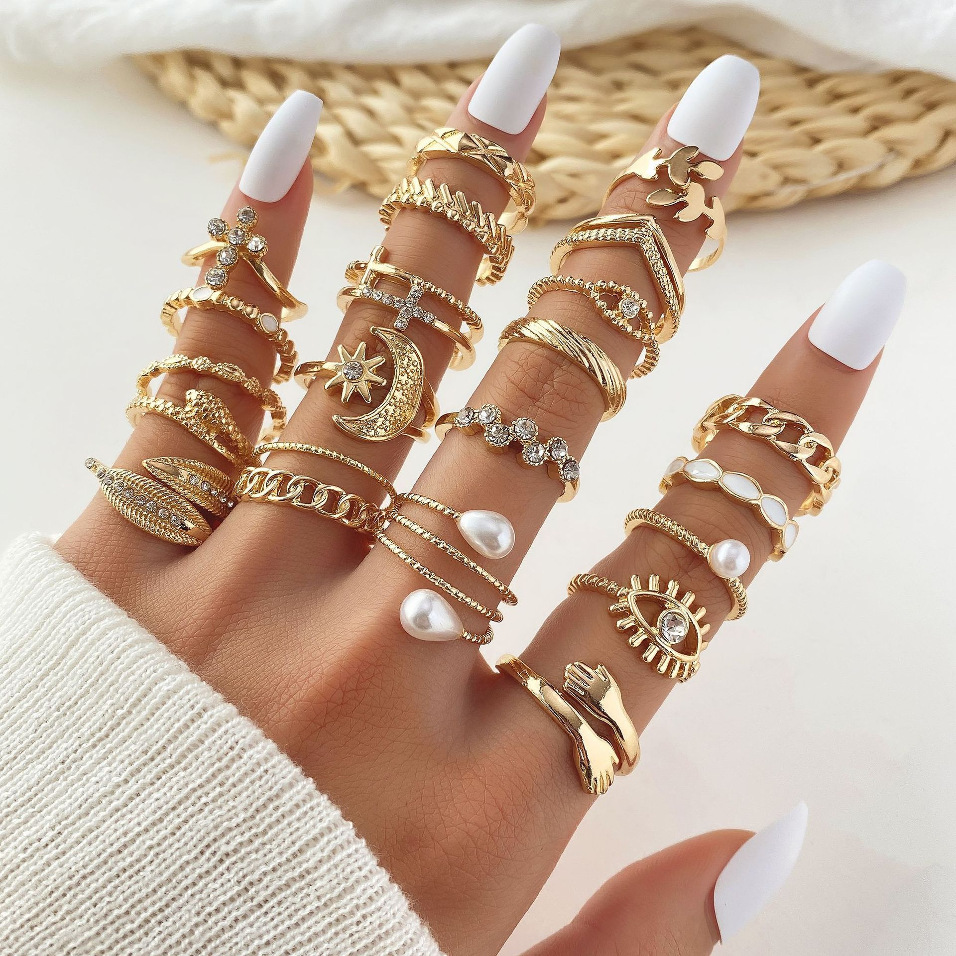 23 pcs Multi-Design Ring Set