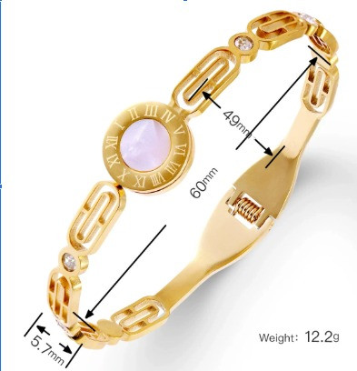 Roman Numeral Bracelet with Gem Accents