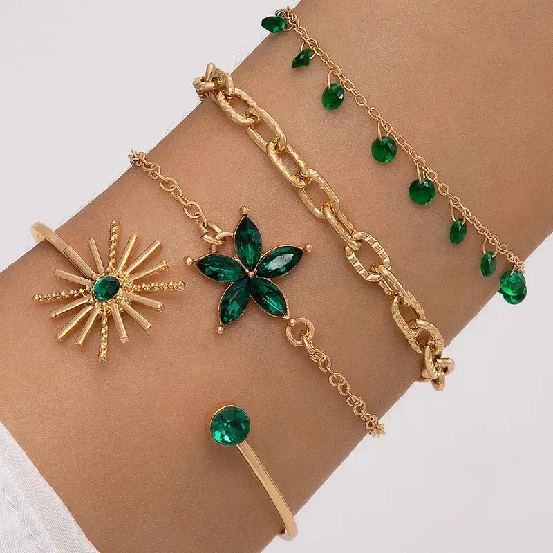 Stylish 4-Piece Bracelet Set