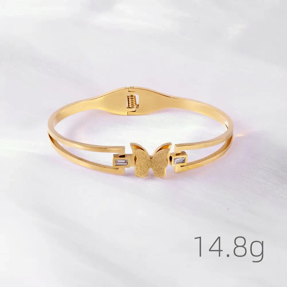 Stunning Gold Butterfly  with Gem