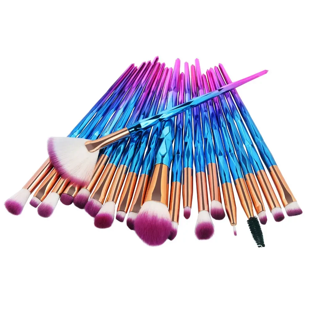 20pcs colour makeup brush set