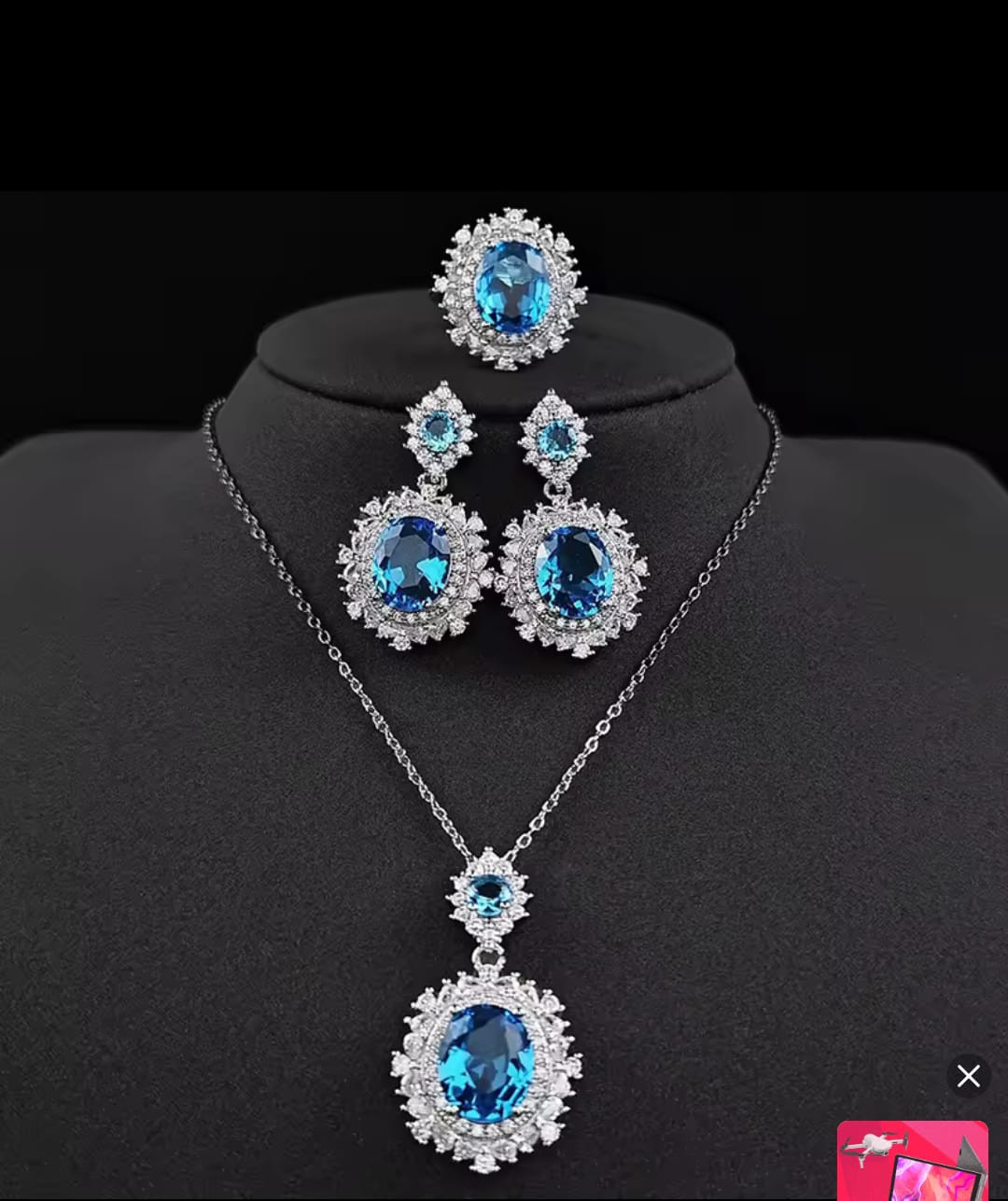 Luxury Colorful Diamond Jewelry Set