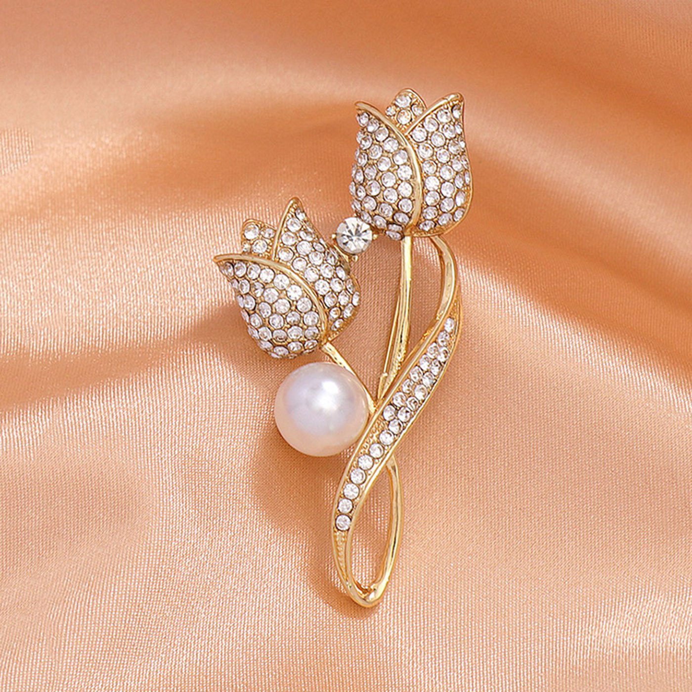 Brooch Pins With Tulip Flowers