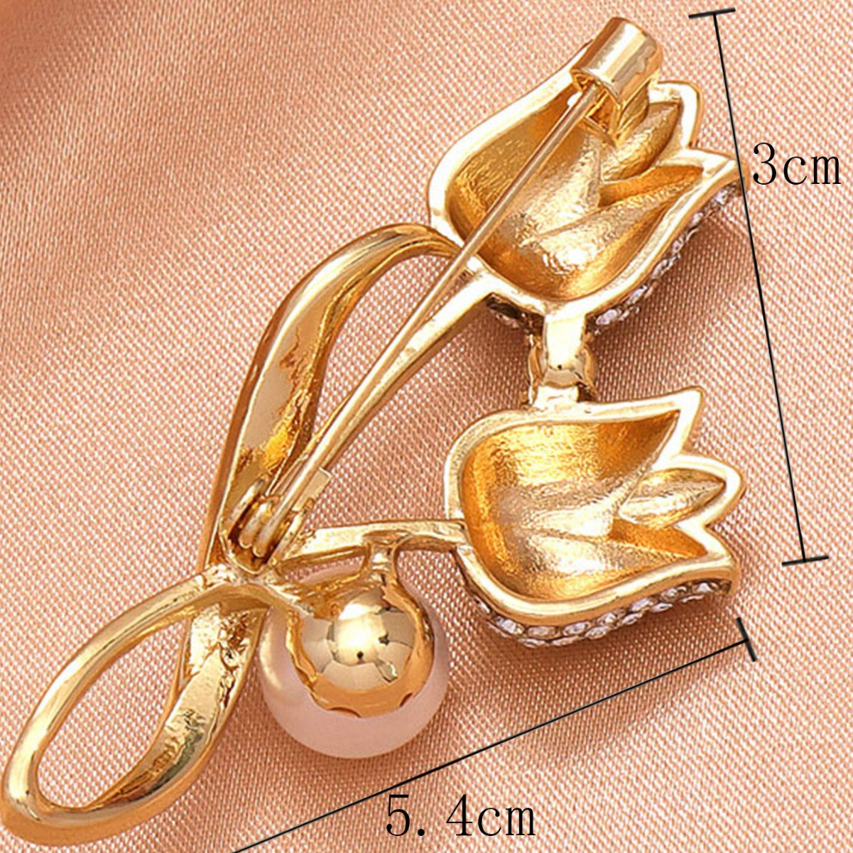 Brooch Pins With Tulip Flowers