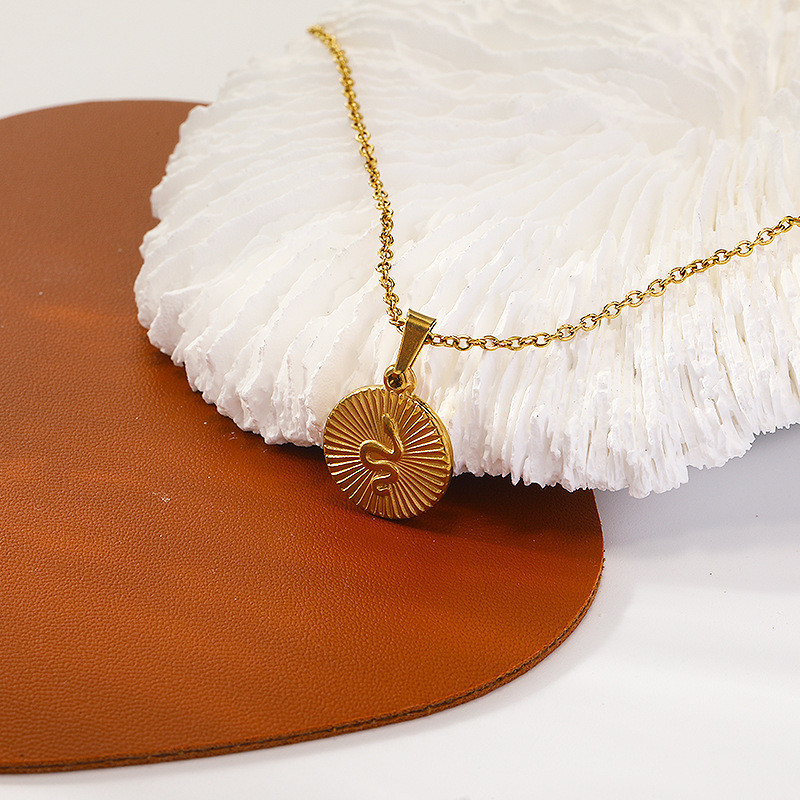 Golden Snake Pendant Necklace